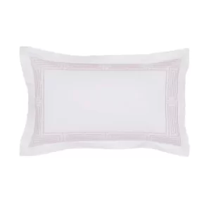 Image of Peacock Blue Hotel Tropea Oxford Pillowcase, Dusky Pink