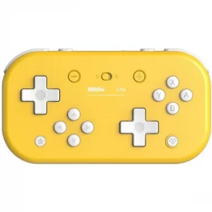 image of 8Bitdo Lite Bluetooth Gamepad Yellow Edition for Nintendo Switch