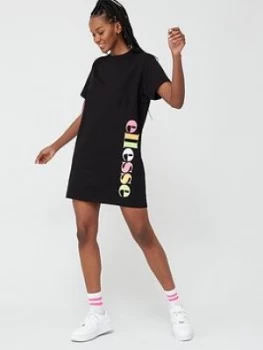 image of Ellesse Exclusive Ened T-Shirt Dress - Black