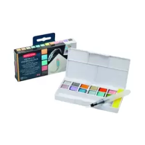 Image of DERWENT Metallic Paint 12 Pan Palette