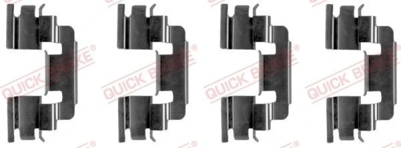 Image of QUICK BRAKE Brake pad fitting kit QUICK BRAKE 109-1249