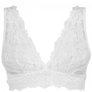 image of Figleaves Millie Lace Bralette - White