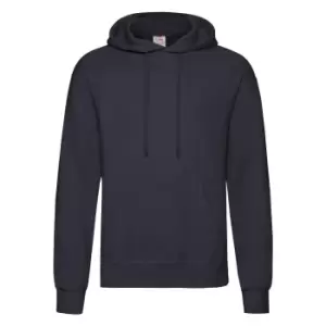 Image of Fruit of the Loom Adults Unisex Classic Hooded Sweatshirt (4XL) (Deep Navy)