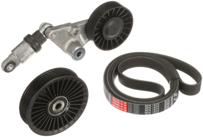Image of GATES K016PK1873 V-ribbed belt set Micro-V Stretch Fit V-Ribbed Belt Set (542)