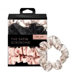 image of Kitsch Satin Sleep Scrunchies (Various Colours) - Assorted