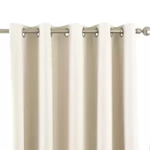 Image of Riva Home Eclipse Blackout Eyelet Curtains (46 x 54" (117 x 137cm)) (Ivory)