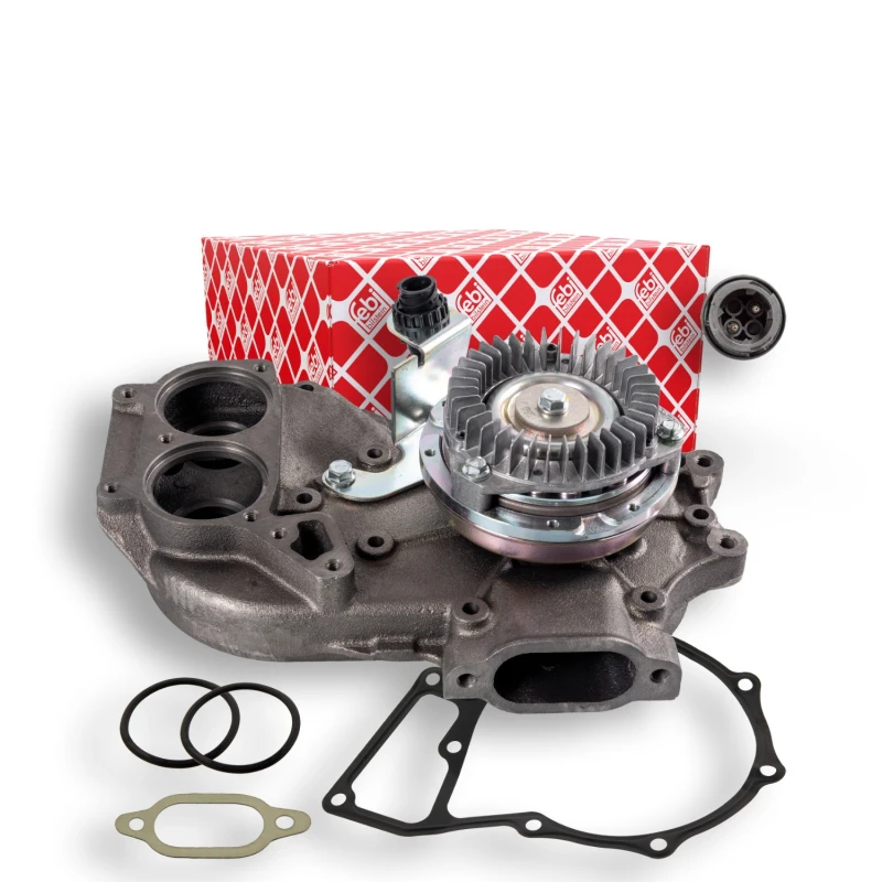 Image of FEBI BILSTEIN 102212 Water pump Grey Cast Iron, with gaskets/seals Grey Cast Iron Water Pump (1260)