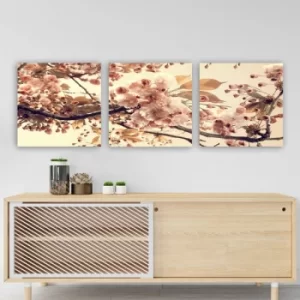 Image of P547987 Multicolor Decorative Canvas Painting (3 Pieces)