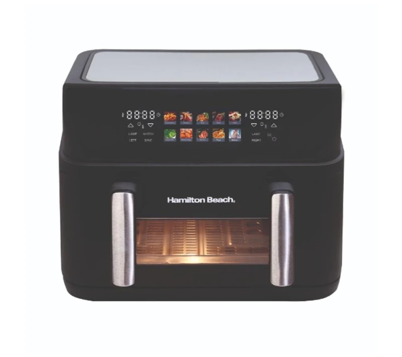 Image of HAMILTON BEACH HB983AP Dual Air Fryer - Black 5060916372993