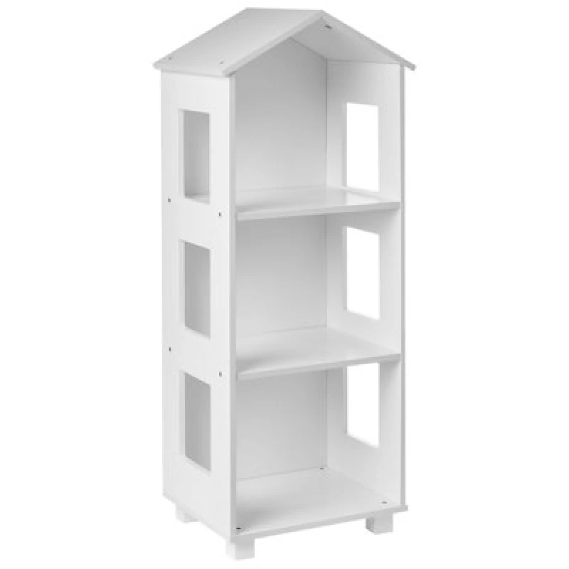 Image of Beliani 3 Tier Bookcase Glenorie 100 Cm White