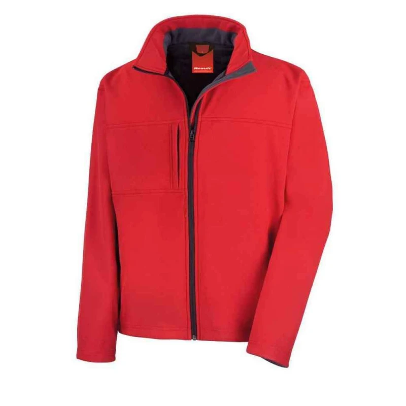 Image of Result Result Men Classic Soft Shell Jacket in Red Size: Small Red S Male 5063527705556
