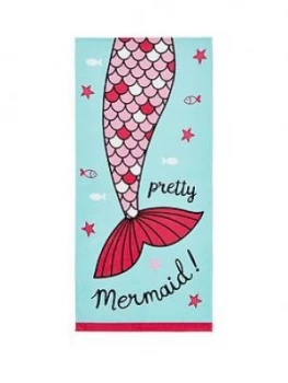 image of Catherine Lansfield Mermaid Beach Towel