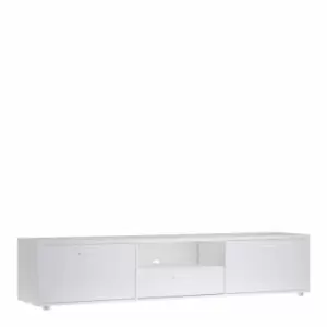 Media TV-unit With 2 Doors + 1 Drawer 177cm White