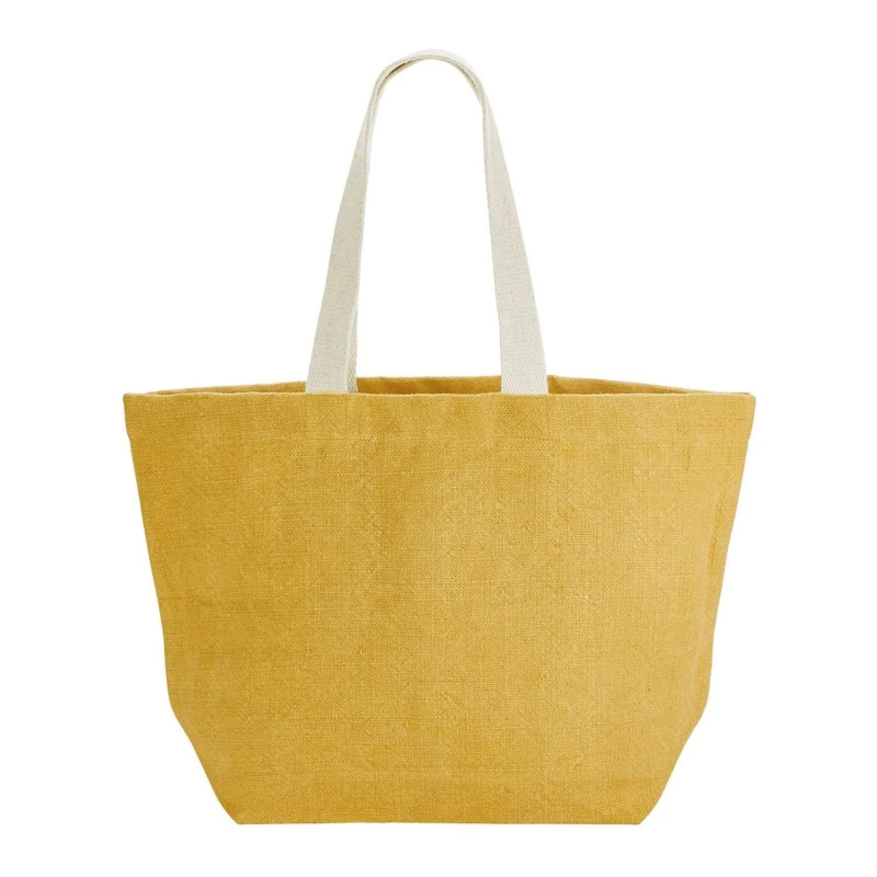Image of Westford Mill Womens Washed Jute Beach Soft Touch Tote Bag in Orange Orange Female One Size