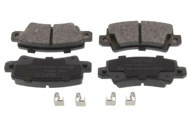 Image of MAPCO 6764 Brake pad set Rear Axle, incl. wear warning contact Brake Pad Set,disc brake (402)