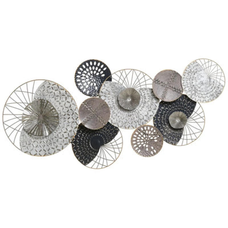 Image of Beliani Wall Decor Cesium Metal 58cm Silver