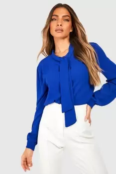 Image of Pussybow Woven Blouse