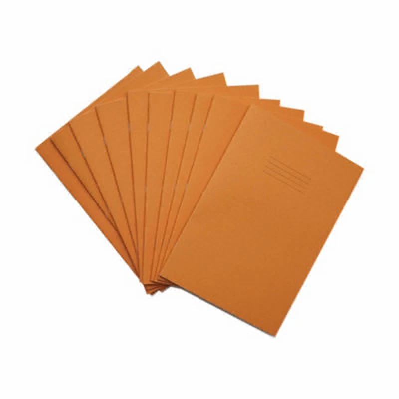 Image of Rhino A4 Exercise Book 80 Page 8mm Ruled Orange Contract (50 Pack) VEXV668-1465-2