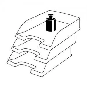 Image of Leitz Plus Letter Tray, Standard. A4. Light Green - Outer carton of 5