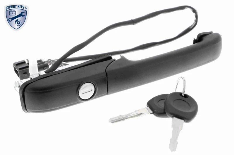 Image of VAICO V10-6185 Door Handle Left Front, black, with lock barrel, EXPERT KITS + Door Handle (1373)