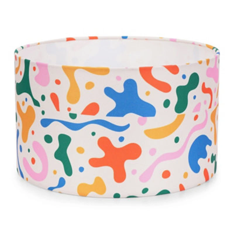 Image of ValueLights Abbie Childrens Nursery Drum Ceiling Floor Light Lamp Shade & 10w LED Multi