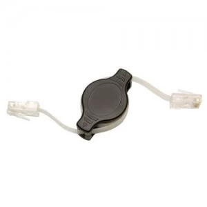 Image of Tripp Lite Cat5e Retractable UTP Ethernet Patch Cable RJ45 Black 4ft