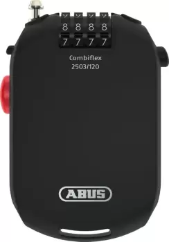 Image of ABUS Combiflex Pocket Cable, black, Size 120 cm, black, Size 120 cm