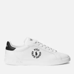 Image of Polo Ralph Lauren Mens Heritage Leather Court Trainers - UK 10