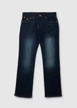Image of True Religion Mens Ricky Flap 32 Inseam In Dark Wash Muddy Waters
