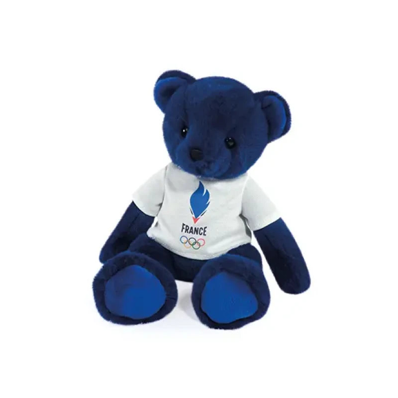 Image of Plush with french team t-shirt 30cm Bleu Unisex TU
