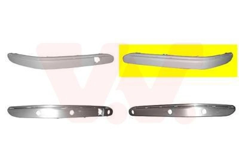 Image of VAN WEZEL Bumper moulding VAN WEZEL 3032581