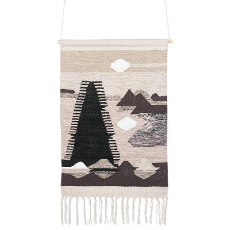Image of Beliani Fabric Wall Hanging Sangar Cotton 84cm Multicolour