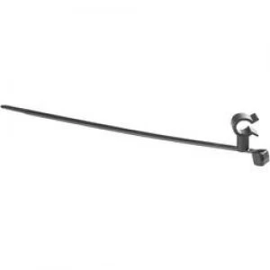 Image of Cable tie Black Edge clip Swivel mount HellermannTyton
