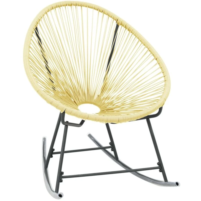 Image of VIDAXL Outdoor Acapulco Chair Poly Rattan Beige Vidaxl 8720286150023