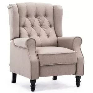 Image of Althrope Linen Recliner Chair - Pumice