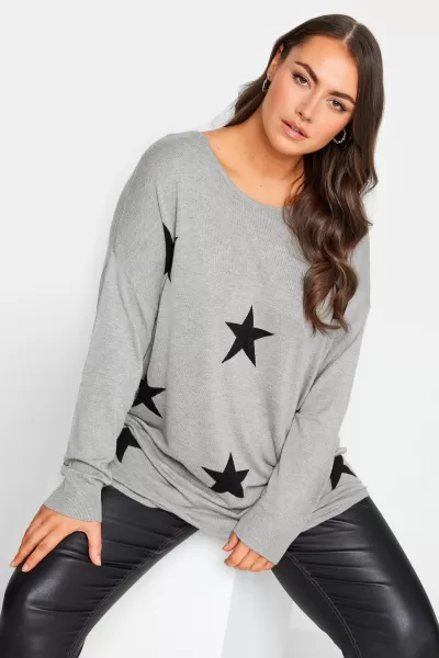 image of Printed Fine Knit Jumper