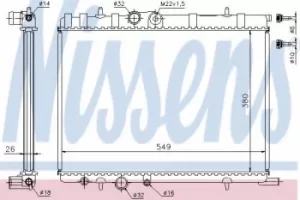 Image of 63502 Nissens Car Radiator Thermal Control engine cooling