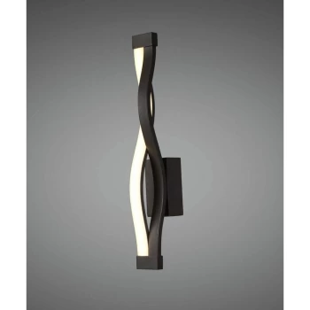 Image of Wall light Sahara oxidized brown 6W LED 2800K, 420lm, oxidized brown / arylic white