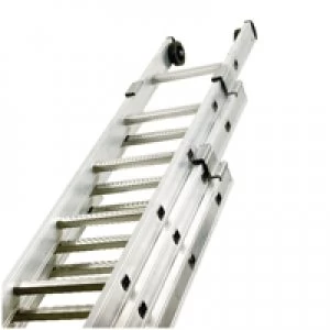 image of Slingsby Push Up Aluminium Ladder 3 Section 14 Rungs 328668