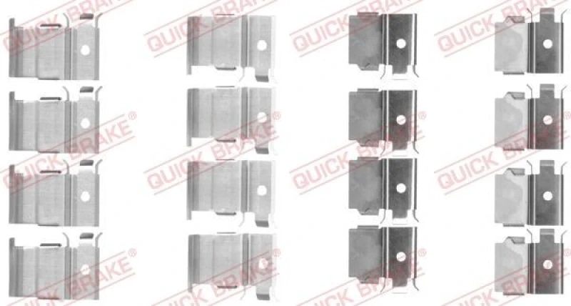 Image of QUICK BRAKE Brake pad fitting kit QUICK BRAKE 109-1799