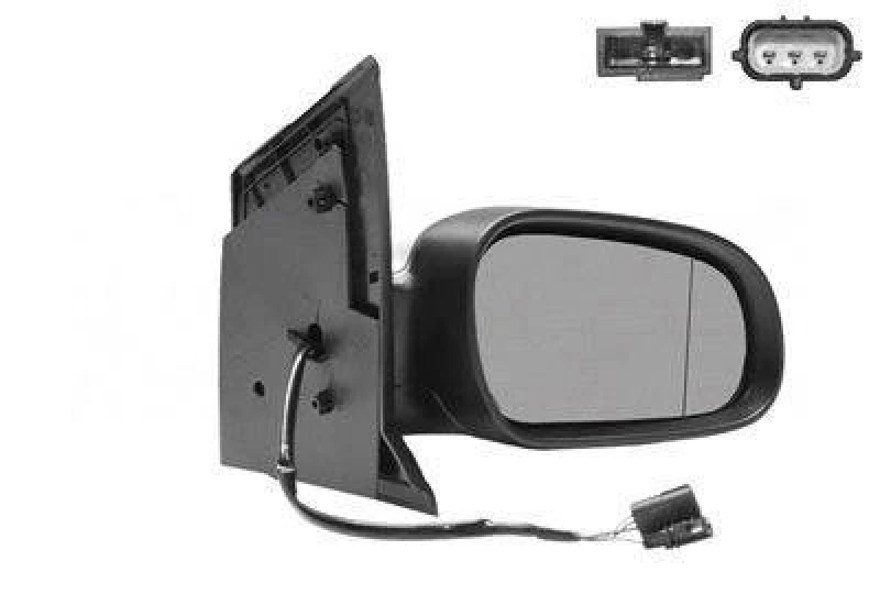 Image of VAN WEZEL 5818818 Wing mirror * HAGUS * Right, for electric mirror adjustment, primed Outside Mirror (50)
