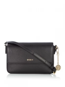 Image of DKNY Sutton medium flap cross body bag Black