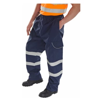 Image of BD118 NAVY OVERTROUSER 5XL - Navy Blue - Beeswift