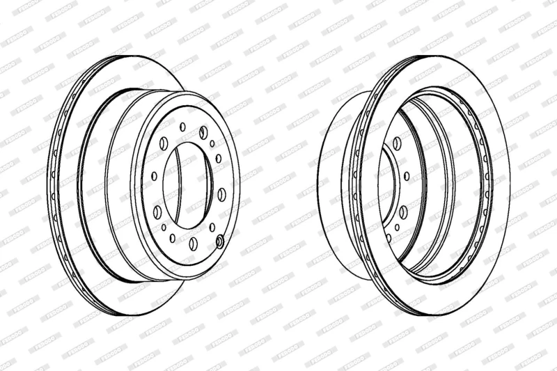 Image of Brake disc FERODO DDF1597C-1