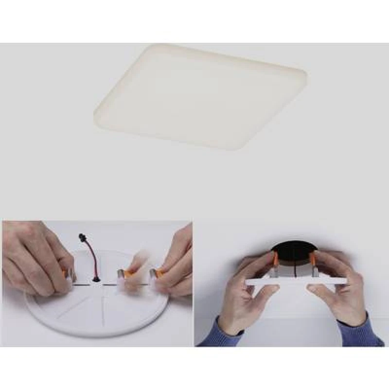 Image of Paulmann Paulmann 92394 EB Panel Veluna VariFit LED recessed light LED (monochrome) 8.50 W Satin 92394
