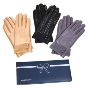 image of Metallic Lines Boxed Gloves