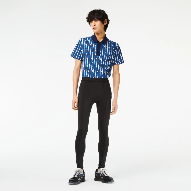 Image of Lacoste Mens Leggings Black male 2XL