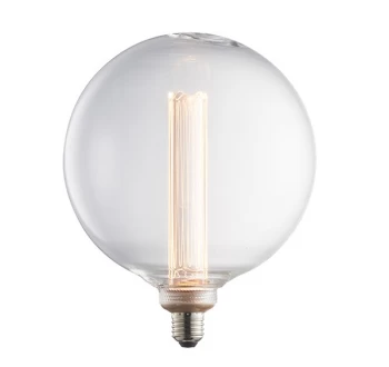 image of Accessory Clear Glass & Brass Effect Plate Bulb IP20 - E27