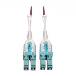Image of Tripp Lite 10G Duplex Multimode 50 125 OM4 LSZH Fiber Optic Cable LC L
