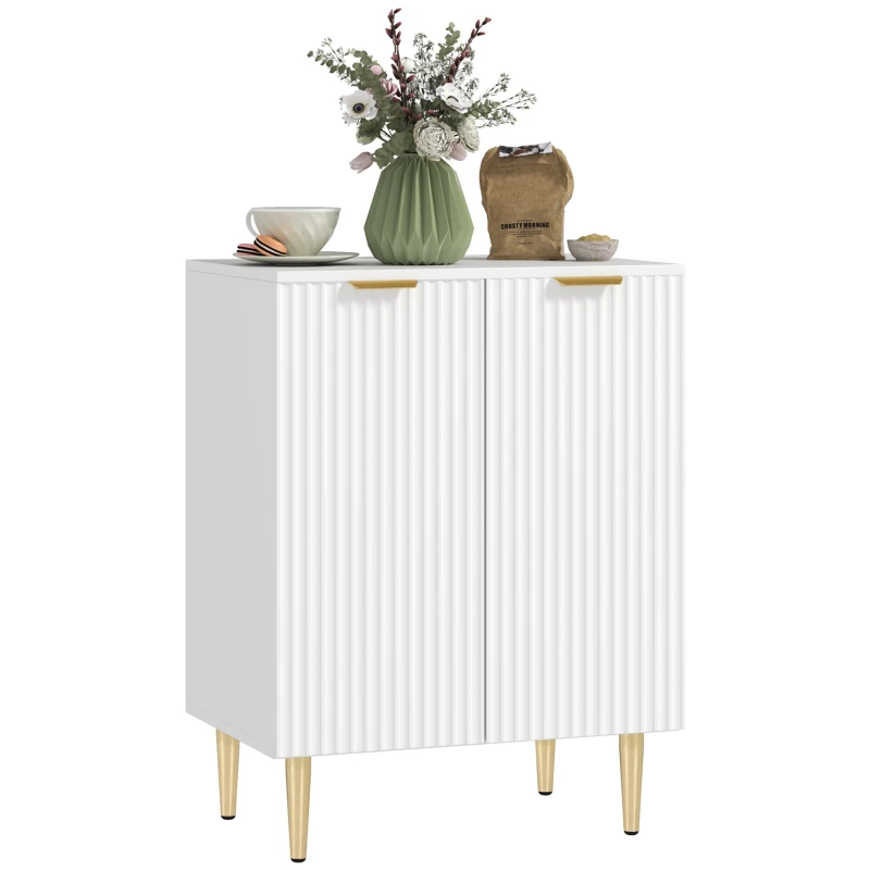 Image of HOMCOM Sideboard Buffet Cabinet with Adjustable Shelf - White TJ Hughes 5063603832886